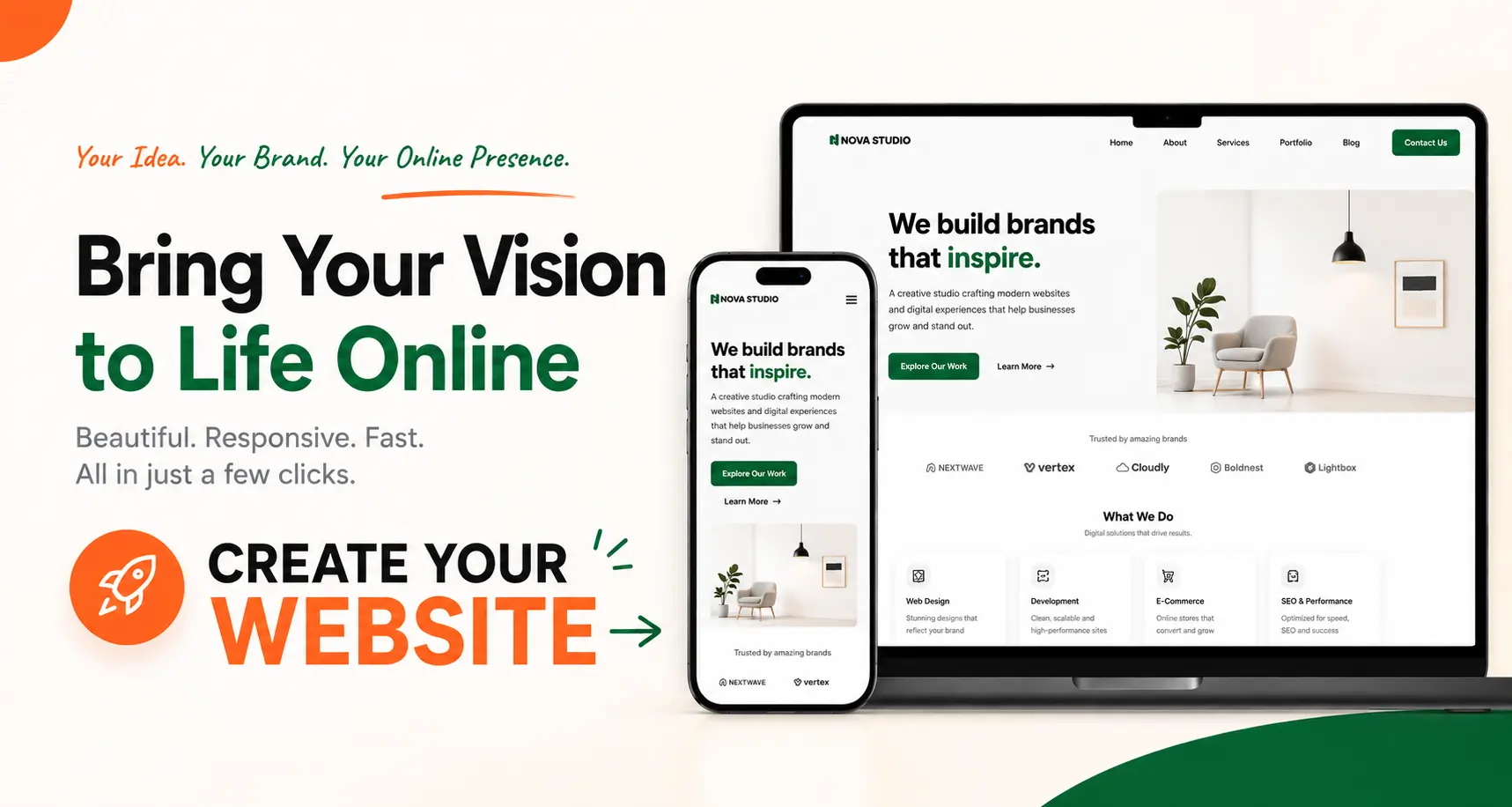 Apni website create karein